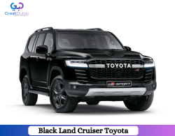 Black Land Cruiser Toyota 2022 Rent in Dubai With Great Dubai