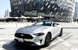 RENT FORD MUSTANG ECOBOOST CONVERTIBLE V4 2020 IN DUBAI