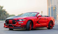 RENT FORD MUSTANG ECOBOOST CONVERTIBLE V6 2018 IN DUBAI