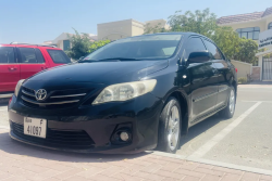 Toyota corolla car for rent with driver
