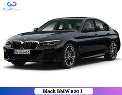 Black BMW 520 I 2020 Rent in Sharjah With Great Dubai