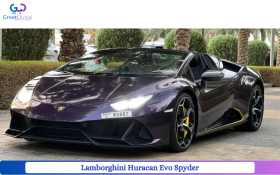 Rent Lamborghini Huracan Evo Spyder 2021 in Sharjah