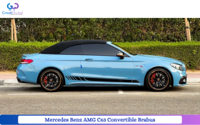 Rent Mercedes Benz AMG C63 Convertible Brabus Kit 2021 in Dubai