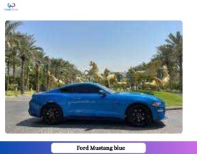 Rent Ford Mustang blue 2020