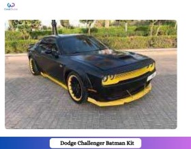 Rent Dodge Challenger Batman Kit V8 2020 in Dubai