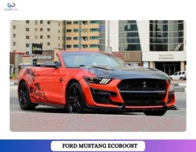 RENT FORD MUSTANG ECOBOOST CONVERTIBLE V4 2016 IN DUBAI