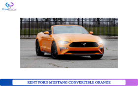 RENT FORD MUSTANG CONVERTIBLE ORANGE