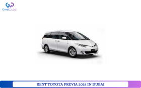 RENT TOYOTA PREVIA 2018 IN DUBAI