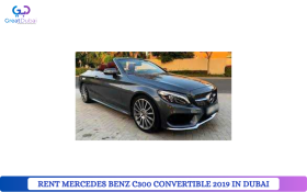 RENT MERCEDES BENZ C300 CONVERTIBLE 2019 IN DUBAI