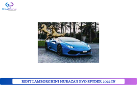 RENT LAMBORGHINI HURACAN EVO SPYDER 2022 IN DUBAI