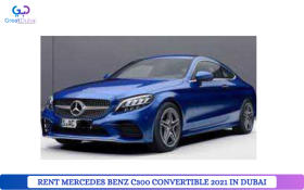 RENT MERCEDES BENZ C300 CONVERTIBLE 2021 IN DUBAI