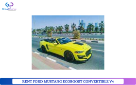 RENT FORD MUSTANG ECOBOOST CONVERTIBLE V4 2019 IN DUBAI