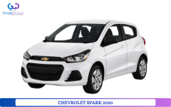 Beige Chevrolet Spark 2020 Rent in Dubai with Great Dubai