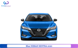 Blue NISSAN SENTRA 2020 Rent in Dubai with Great Dubai