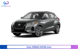 Grey NISSAN KICKS 2023 Rent in Dubai with Great Dubai