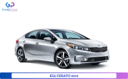 Silver Kia Cerato 2014 Rent in Dubai with Great Dubai