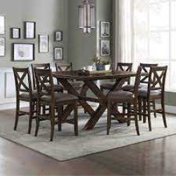 MARINA HOME SOLID WOOD DINING TABLE WITH 8 CHAIRS EXCELLENT CONDITION