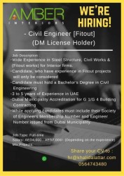 Civil Engineer - Dubai License