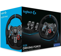 Logitech G29 Driving Force Racing Wheel and Floor Pedalsfor PS5, PS4, PC, Mac - Black - UAE Version