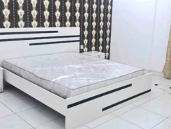 new wood double bed with mattress