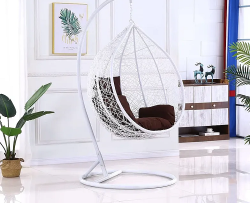 Indoor Outdoor Patio Wicker Hanging Chair Swing Egg Basket Chairs
