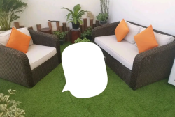 Outdoor Sofa 2 seater with table for sale in Dubai
