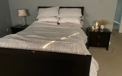 Queen bed , dressers and nightstands