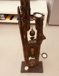 Antique Wooden Candle Stand with Candles for AED 299 Only