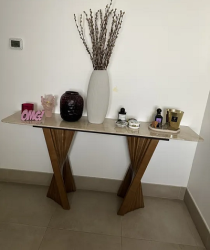 Aman Rose Marble console table
