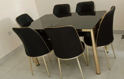 brand New wood extendable dining table set