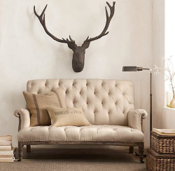 Beautiful deer head for your living room and Marina leather chairs 200 eAch