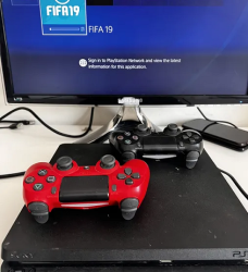 Ps4 slim 1 tb with 1 controller and 1 game