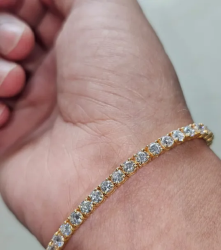 Bracelets in white rose and yellow gold