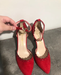 Red heel shoes
