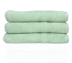 Indulge in Luxury: 100% Cotton Bath Towels, Pack of 3 - Thread Ribs Design, Multi-Color