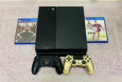 PS4 FAT 500 gb with 2 controllers 2 games