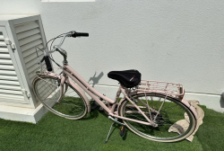 Pink cruiser bike