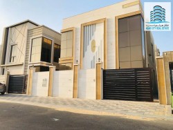 A villa for rent in Al Yasmine, consisting of 5 master bedrooms, a master sitting room, a hall, and a maid’s room.
