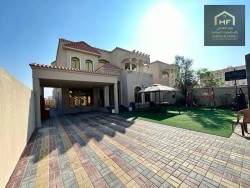Modern villa for rent in Al Rawda area, 3 central air conditioners