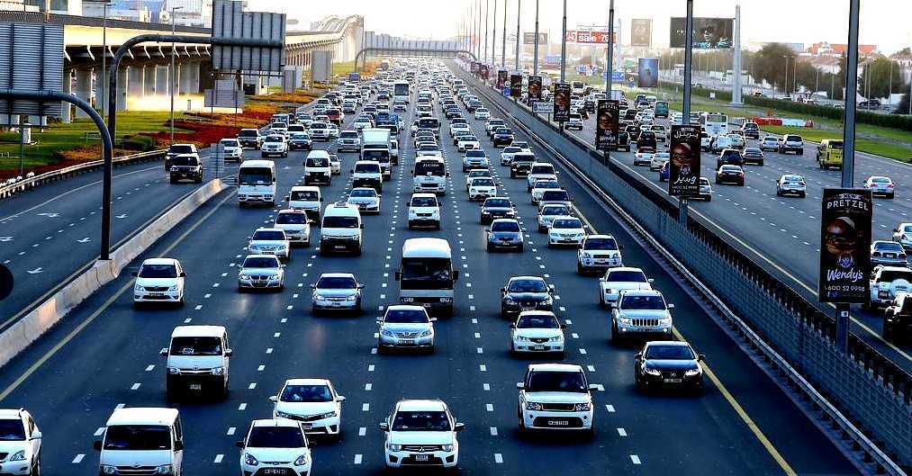 Lane discipline is important when driving in Dubai