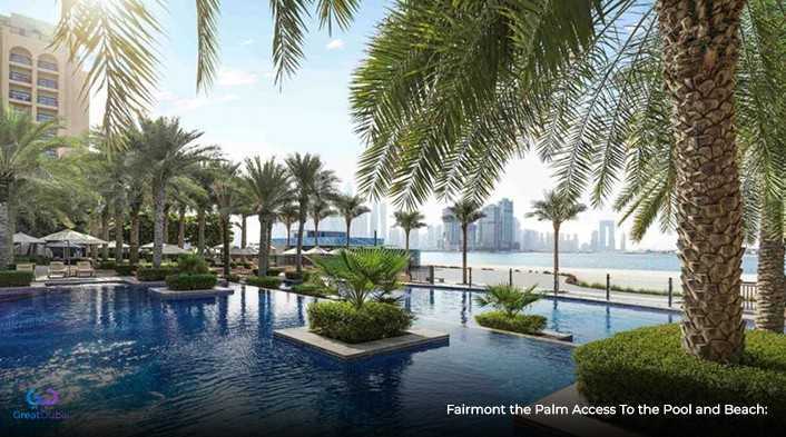 Fairmont the Palm Access To the Pool and Beach