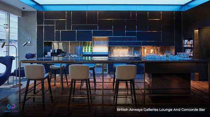 British Airways Galleries Lounge and Concorde Bar