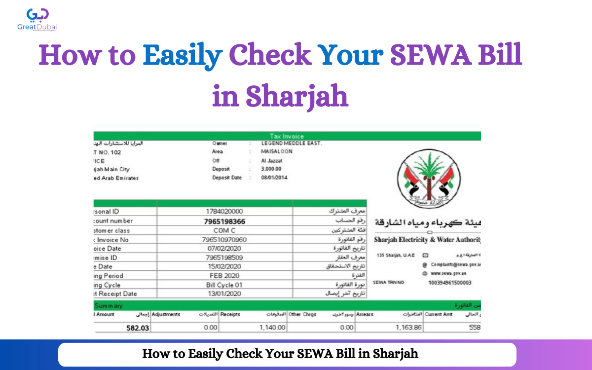 How to Easily Check Your SEWA Bill in Sharjah