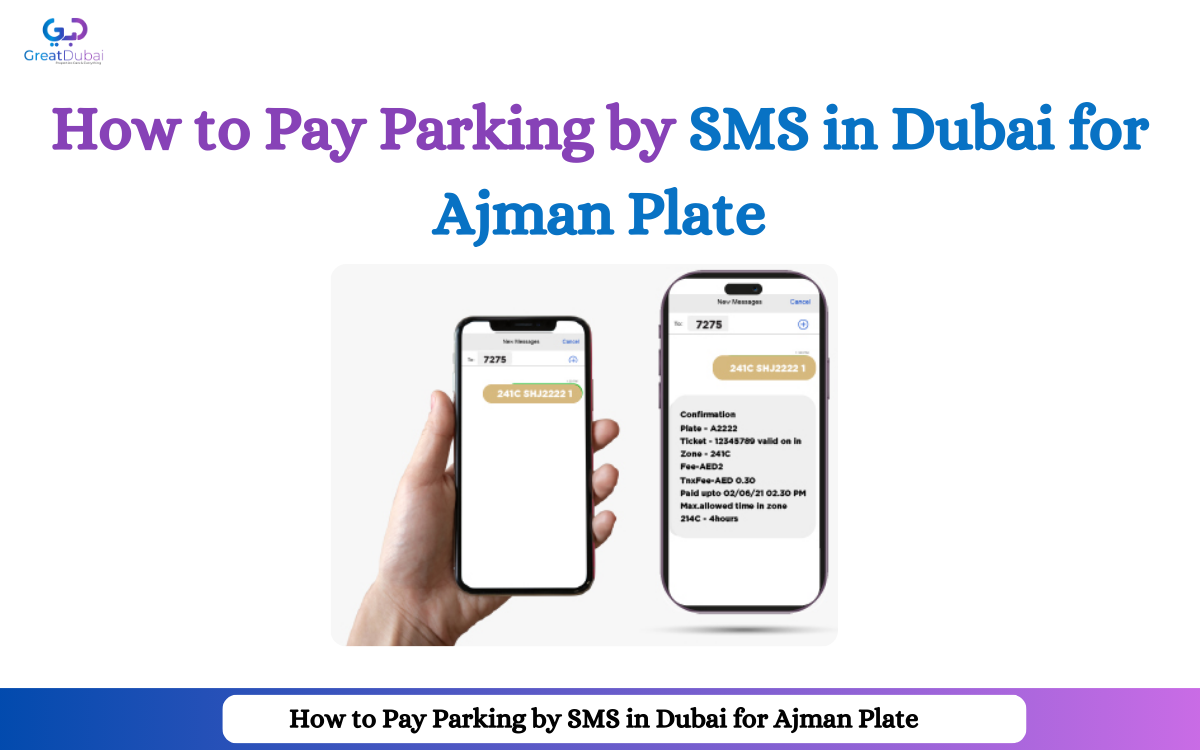 How to Pay Parking by SMS in Dubai for Ajman Plate