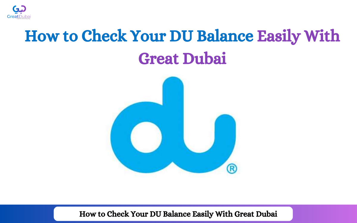 How to Check Your DU Balance Easily With Great Dubai