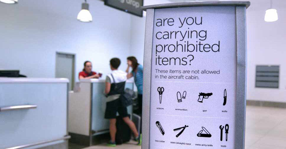 Banned Items in Dubai Airport