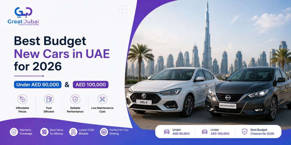Best Budget New Cars in UAE for 2026 Under AED 60,000 & AED 100,000