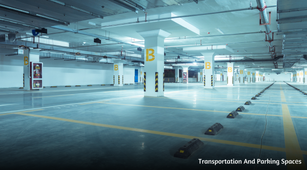 Transportation and Parking Spaces in Rolla Sharjah