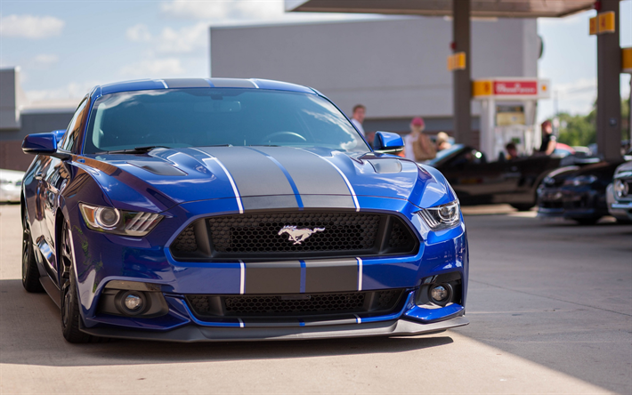 Luxury Car Rental Rental Ford Mustang Sporty Blue 2016-pic_4