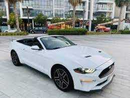 Rent Ford Mustang EcoBoost Convertible V4 2021 in Dubai-pic_3